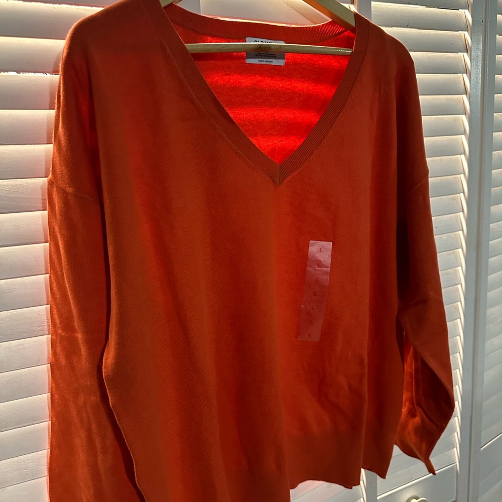 Old Navy women’s Bold Orange Sweater